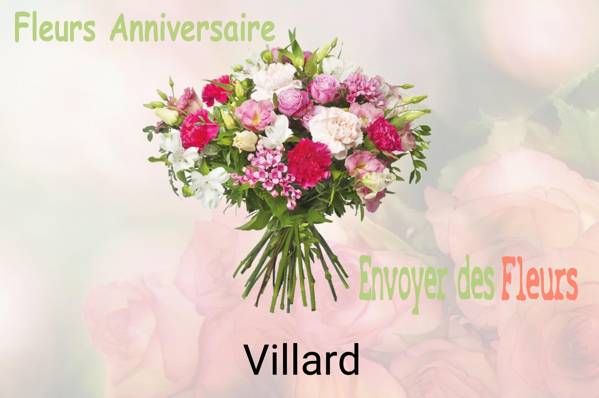Bouquet de fleurs d’anniversaire livré à Villard