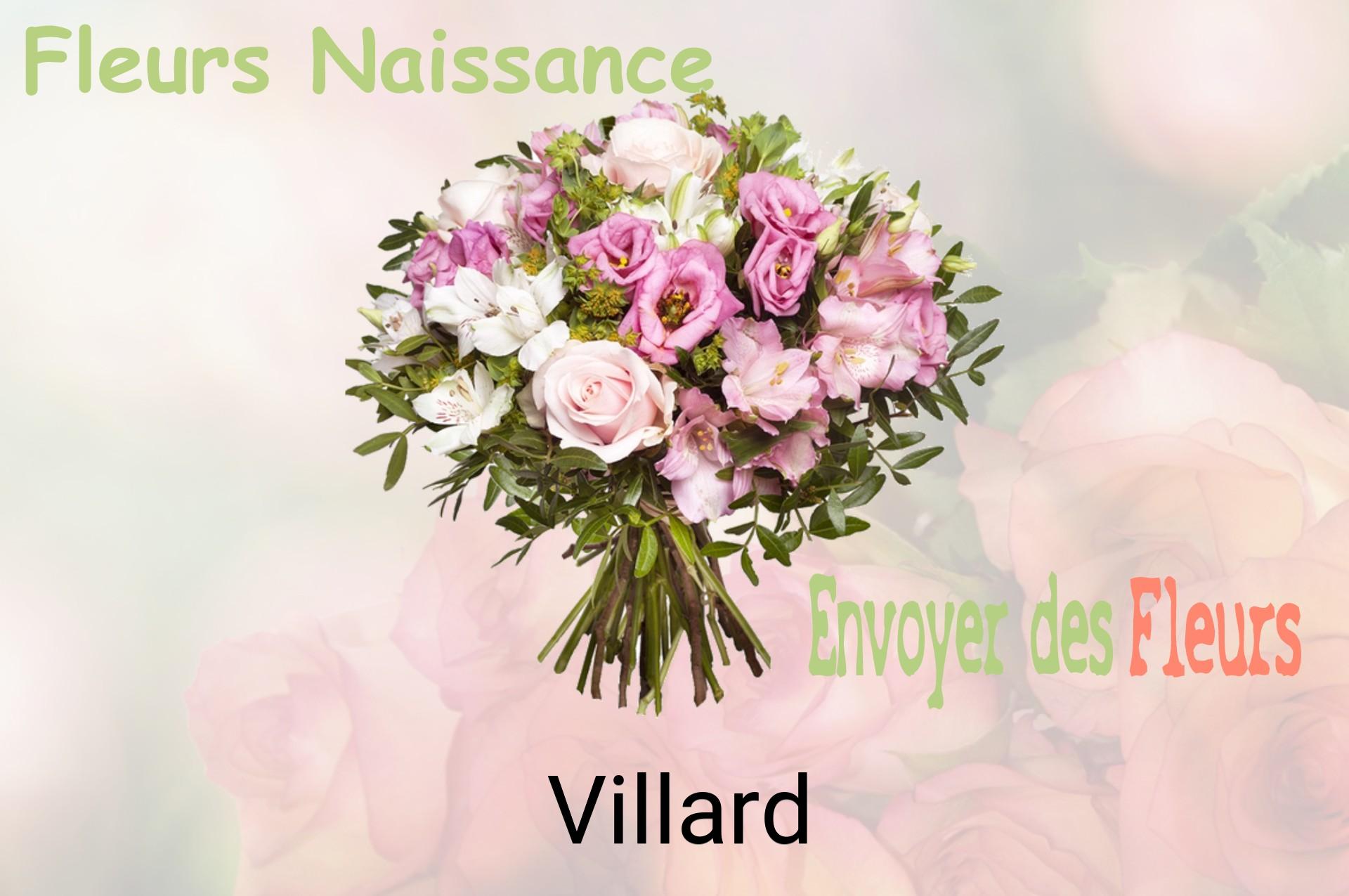 Bouquet de fleurs de naissance livré à Villard